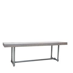 Stoel Raw, met bruin lederen zitting 