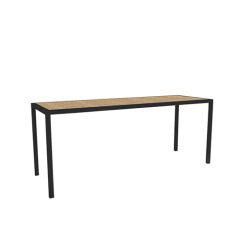 Stoel Raw, met bruin lederen zitting 