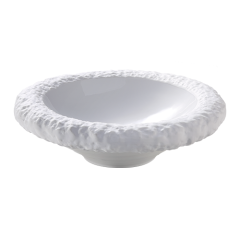 Stoel Raw, met bruin lederen zitting 