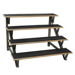 Stoel Raw, met bruin lederen zitting 