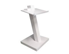 Stoel Raw, met bruin lederen zitting 