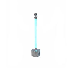 Stoel Raw, met bruin lederen zitting 