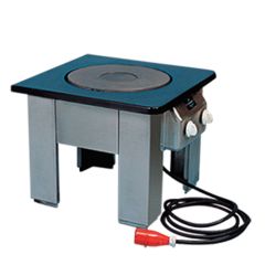 Stoel Raw, met bruin lederen zitting 