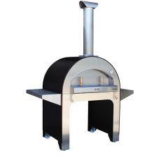 Stoel Raw, met bruin lederen zitting 