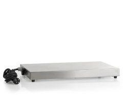 Stoel Raw, met bruin lederen zitting 