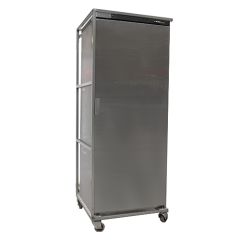 Stoel Raw, met bruin lederen zitting 