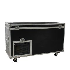 Stoel Raw, met bruin lederen zitting 