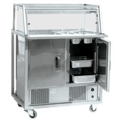 Stoel Raw, met bruin lederen zitting 