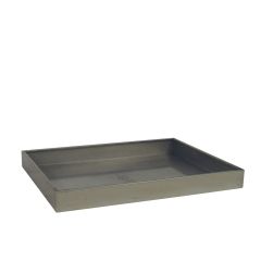 Stoel Raw, met bruin lederen zitting 