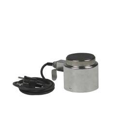 Stoel Raw, met bruin lederen zitting 