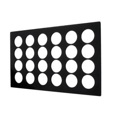 Stoel Raw, met bruin lederen zitting 