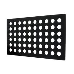 Stoel Raw, met bruin lederen zitting 