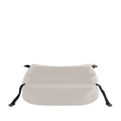 Stoel Raw, met bruin lederen zitting 