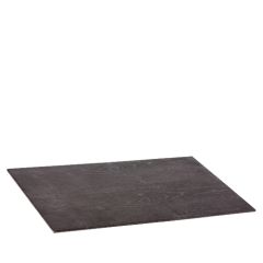 Stoel Raw, met bruin lederen zitting 