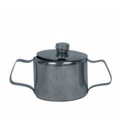 Stoel Raw, met bruin lederen zitting 