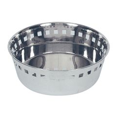 Stoel Raw, met bruin lederen zitting 