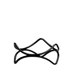 Stoel Raw, met bruin lederen zitting 