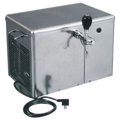 Stoel Raw, met bruin lederen zitting 