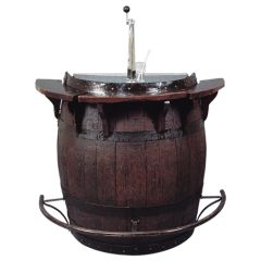 Stoel Raw, met bruin lederen zitting 