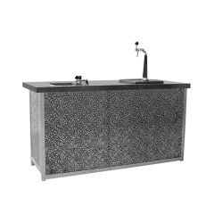 Stoel Raw, met bruin lederen zitting 