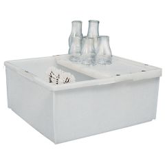 Stoel Raw, met bruin lederen zitting 