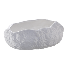 Stoel Raw, met bruin lederen zitting 