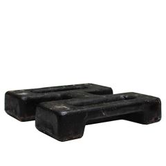 Stoel Raw, met bruin lederen zitting 