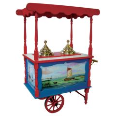 Stoel Raw, met bruin lederen zitting 