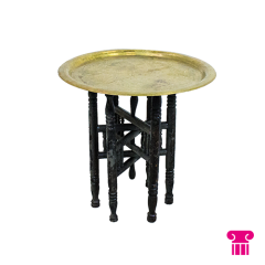 Stoel Raw, met bruin lederen zitting 