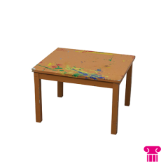 Stoel Raw, met bruin lederen zitting 