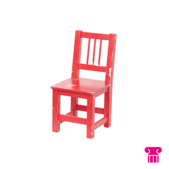 Stoel Raw, met bruin lederen zitting 