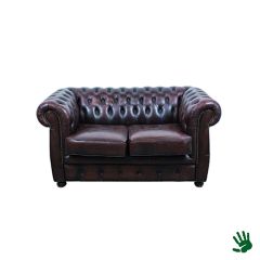 Stoel Raw, met bruin lederen zitting 