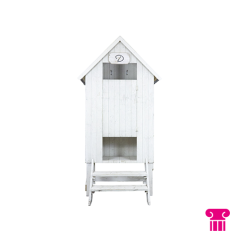 Stoel Raw, met bruin lederen zitting 