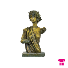 Stoel Raw, met bruin lederen zitting 