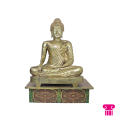 Stoel Raw, met bruin lederen zitting 