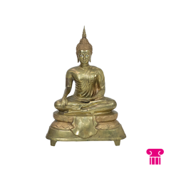 Stoel Raw, met bruin lederen zitting 