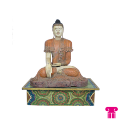 Stoel Raw, met bruin lederen zitting 