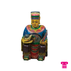 Stoel Raw, met bruin lederen zitting 