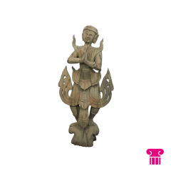 Stoel Raw, met bruin lederen zitting 