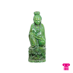 Stoel Raw, met bruin lederen zitting 