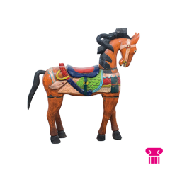 Stoel Raw, met bruin lederen zitting 