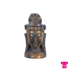 Stoel Raw, met bruin lederen zitting 