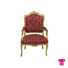 Stoel Raw, met bruin lederen zitting 