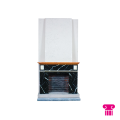 Stoel Raw, met bruin lederen zitting 