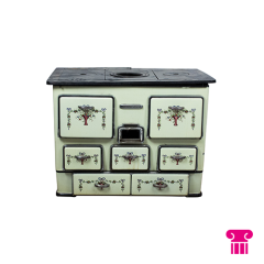 Stoel Raw, met bruin lederen zitting 