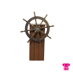 Stoel Raw, met bruin lederen zitting 