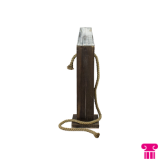 Stoel Raw, met bruin lederen zitting 