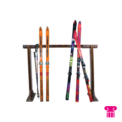 Stoel Raw, met bruin lederen zitting 