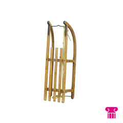 Stoel Raw, met bruin lederen zitting 