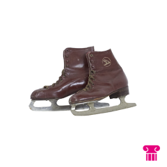 Stoel Raw, met bruin lederen zitting 